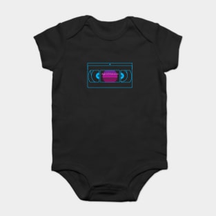 Synthwave VHS Baby Bodysuit